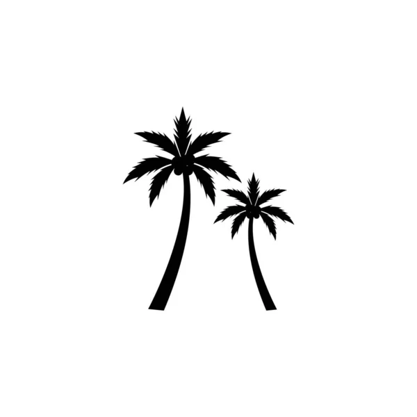 Dłoń drzewo lato logo szablon — Wektor stockowy