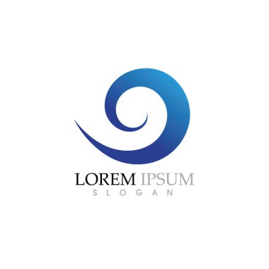 Su dalgası simge vektörü