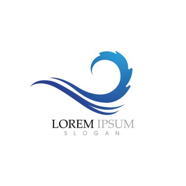 Su dalgası simge vektörü