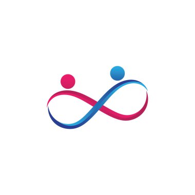 Aile bakımı sonsuzluk logosu ve sembolü 