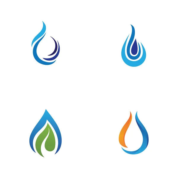 Water drop Logo Template vector — Stock Vector