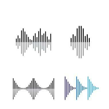 Ses dalgaları illüstrasyon vektör