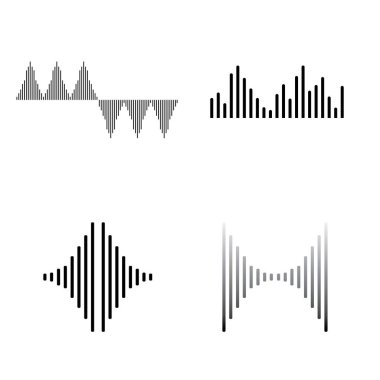 Ses dalgaları illüstrasyon vektör