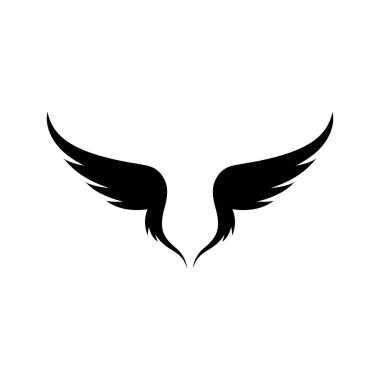 Kanat logosu ve sembol iş şablonu 