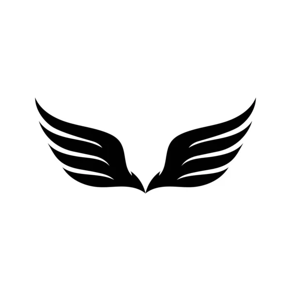 Logotipo da asa e modelo de negócio símbolo — Vetor de Stock