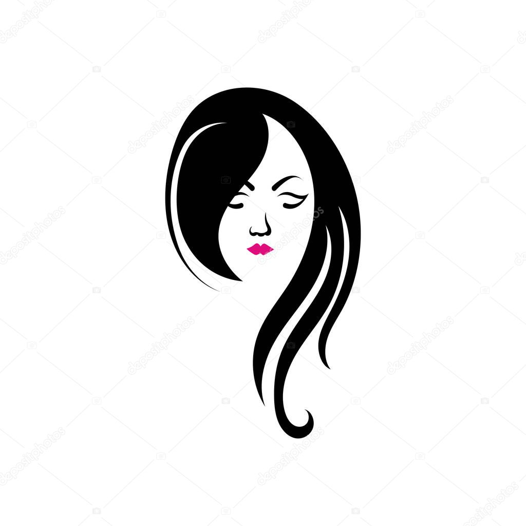 style haircut icon illustration