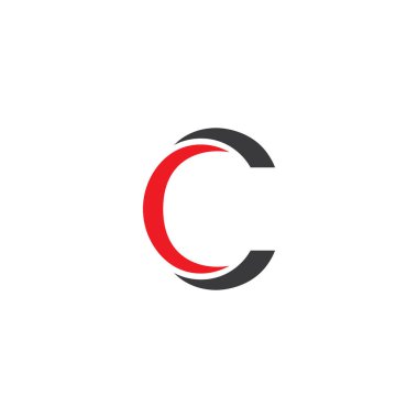C harfi logo şablonu