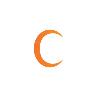 C harfi logo şablonu