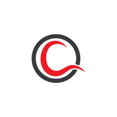 C harfi logo şablonu