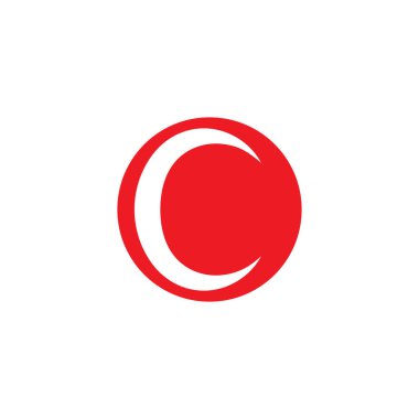 C harfi logo şablonu