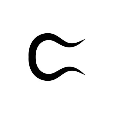 C harfi logo şablonu