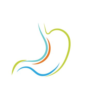 Mide Bakımı kavramı sembol simge vektör