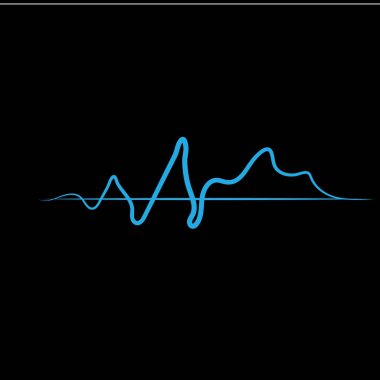 Ses dalgaları illüstrasyon vektör