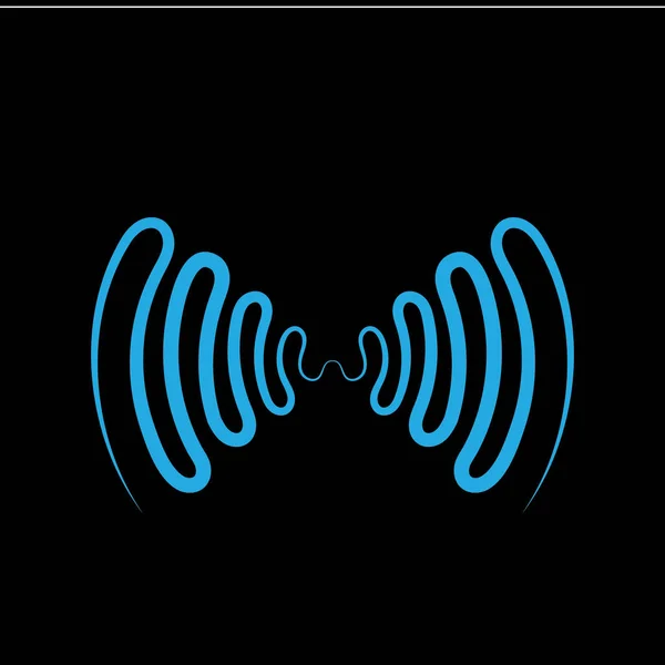 Векторная иллюстрация звуковых волн — стоковый вектор