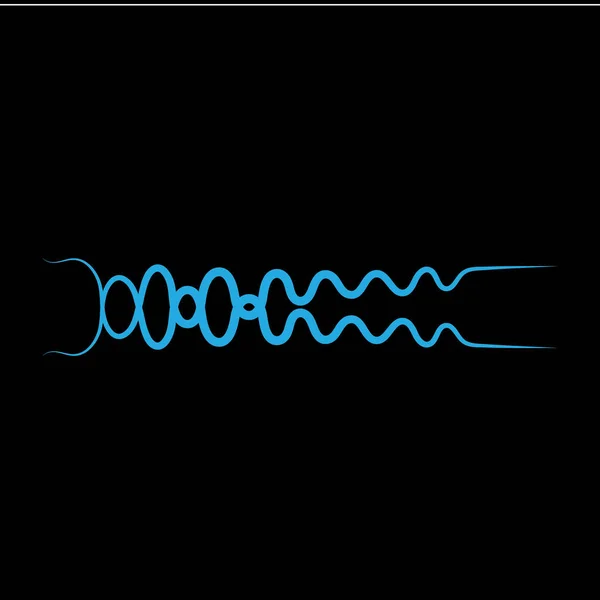 Sound waves vector illustration — Stock Vector