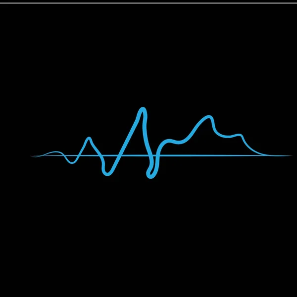 Ηχητικά κύματα διανυσματικά εικονογράφηση — Διανυσματικό Αρχείο