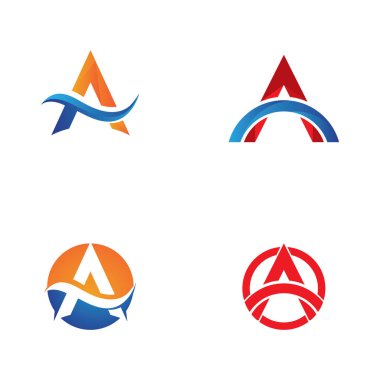 Bir harf logo şablonu