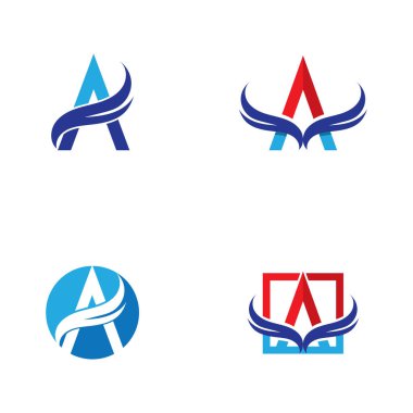 Bir harf logo şablonu