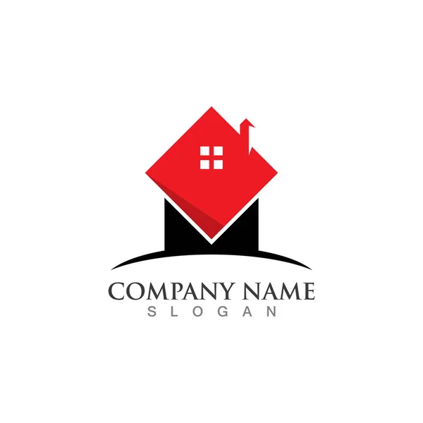 Home logo and symbol , Property and Construction Logo — Stock Vector