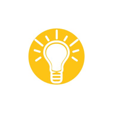 ampul sembolü vektör tasarım çizimleri