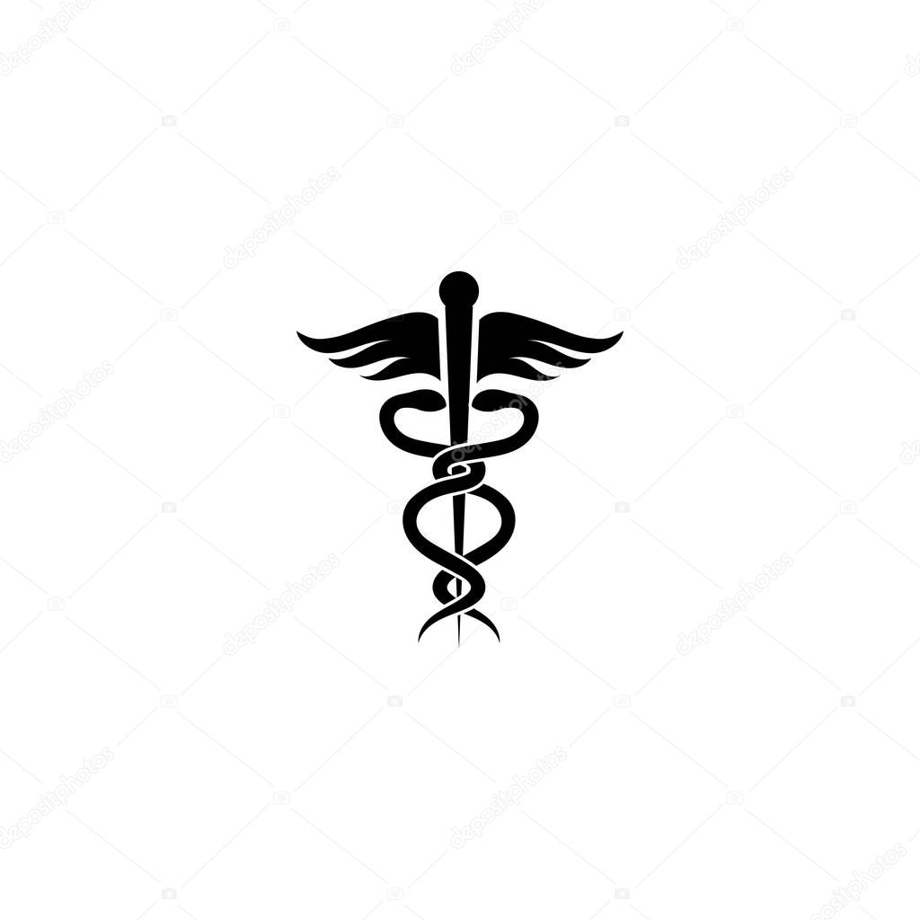 Medical snake icon vector illustration design
