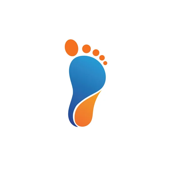 Ikon vektor logo terapis kaki - Stok Vektor