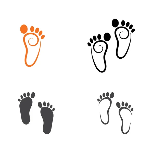 Foot therapist logo vector icon — Stock Vector