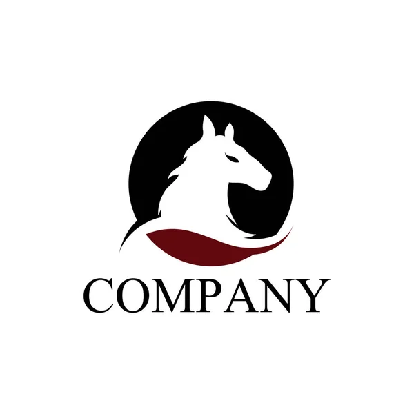 Häst logo typ mall vektor ikon — Stock vektor