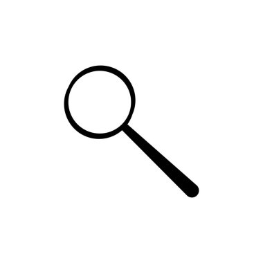 büyüteç simgesi. Logo eleman illüstrasyon.büyüteç glas