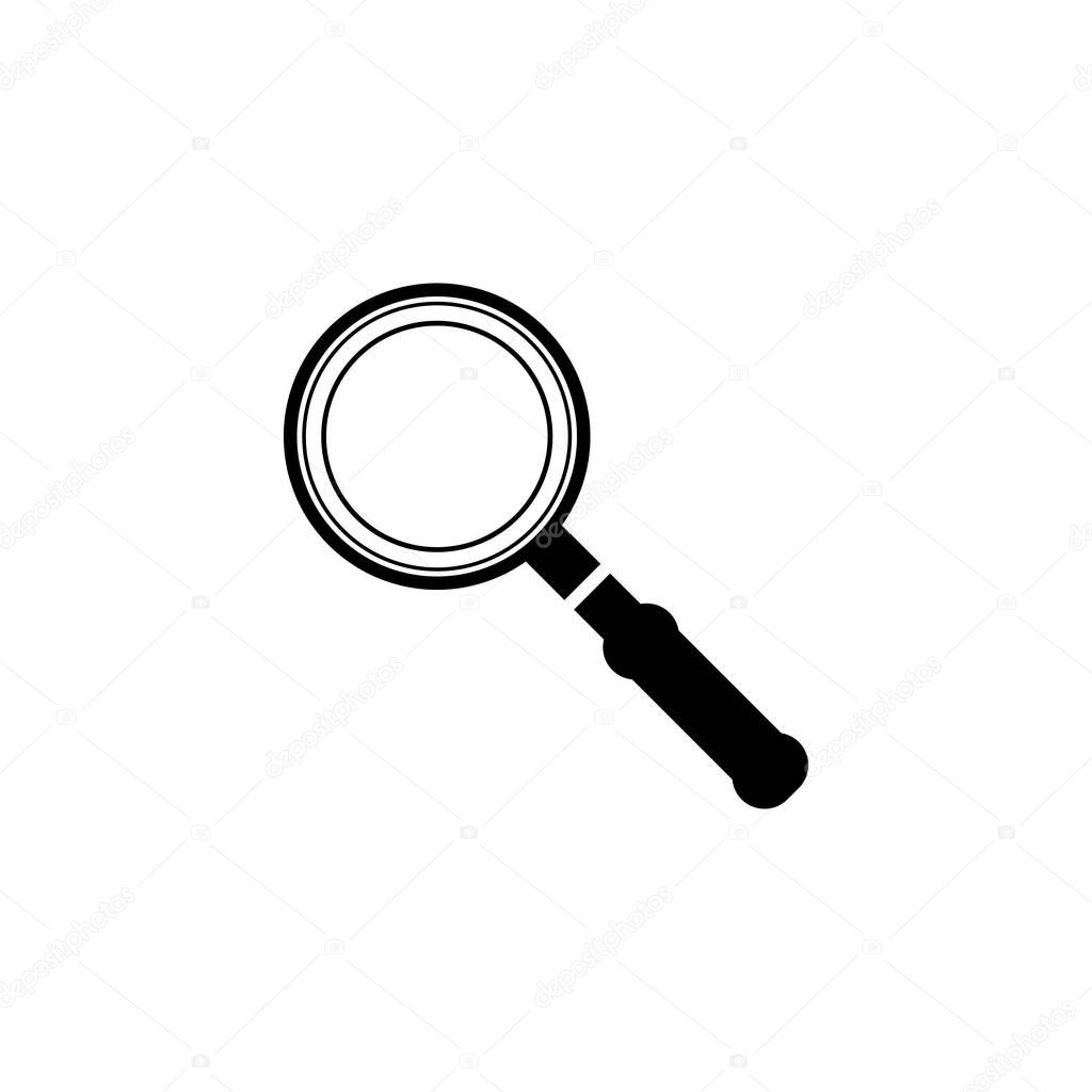 magnifying glass icon. Logo element illustration.magnifying glas