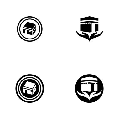 Mekke Suudi Arabistan'da hac mabroor için Kabe vektör, ortalama ( pilg