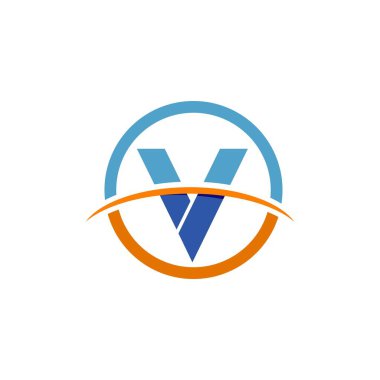 V Logo Images Stok Vektörleri