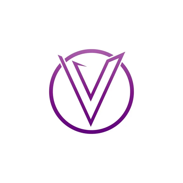 V Logo Immagini Stock Vector — Vettoriale Stock