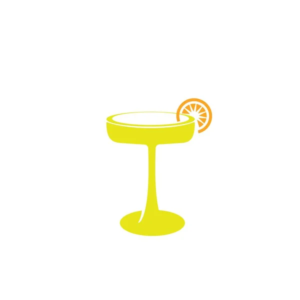 Cocktail glass icon - Vector cocktail glass sign - alcohol illus — Stock Vector