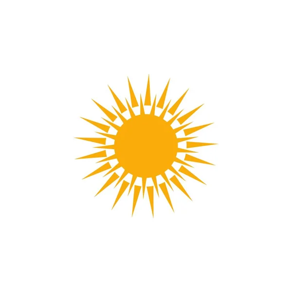 Güneşli hava simgesi. Logo öğesi illüstrasyon. güneşli hava sym — Stok Vektör