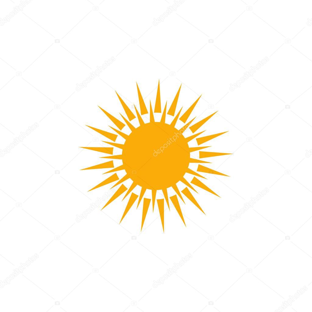 sunny weather icon. Logo element illustration. sunny weather sym