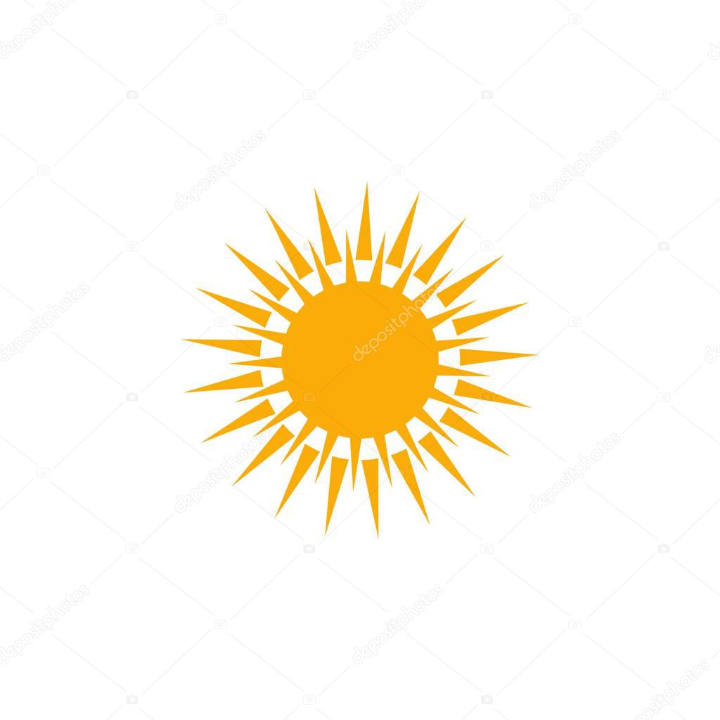 Sunny weather icon. Logo element illustration. sunny weather symbol design. colored collection. sunny weather concept. Can be used in web and mobile