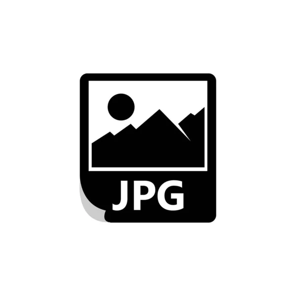 Jpg file icon. Logo element illustration Jpg file design — Stock Vector
