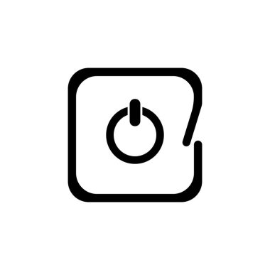 güç düğmesi simgesi. Logo öğesi illustration.power button sembolü