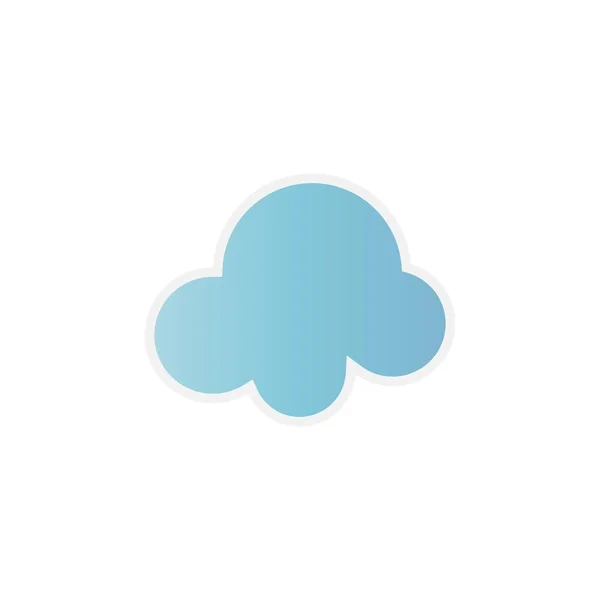 Wolken. blauer Himmel mit unterschiedlichen Wolkenformen. Niedliche Sommerwolken — Stockvektor