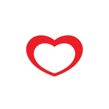 kalp simgesi ve Logo öğesi illüstrasyon