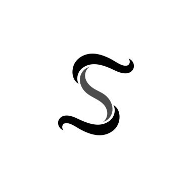 S logosu ve sembolleri şablon vektör simgesi