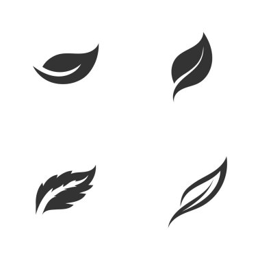 Yeşil yaprak ekolojisi doğa element vektör simgesi