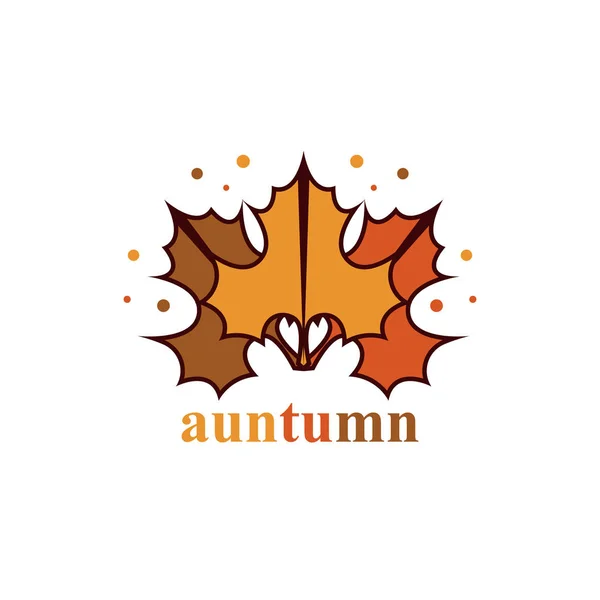 Herbst logo vorlage vektorbilder — Stockvektor
