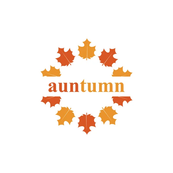 Herbst logo vorlage vektorbilder — Stockvektor