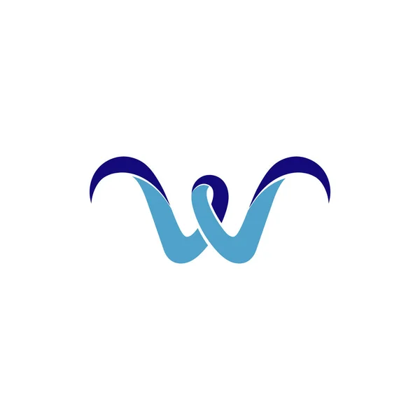 Вектор літери W логотип і шаблон символів — стоковий вектор
