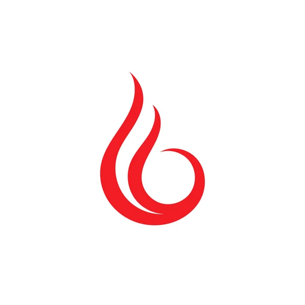 Logo et symbole de la flamme de feu ilustration vectorielle — Image vectorielle