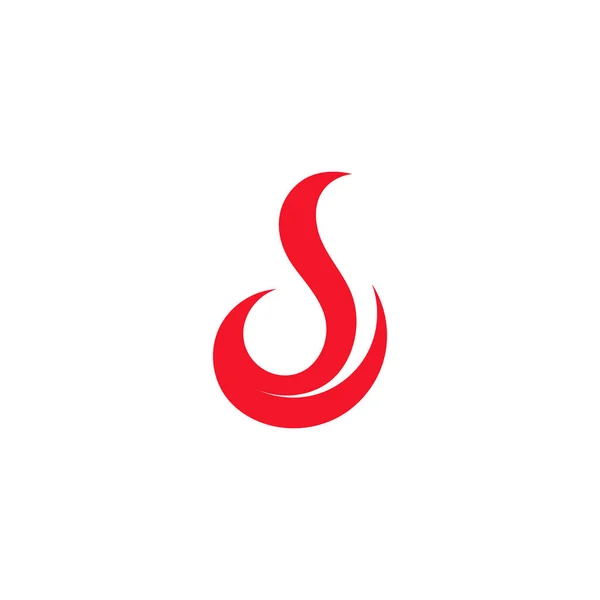 Feuer-Flamme-Logo und Symbolvektor-Illustration — Stockvektor