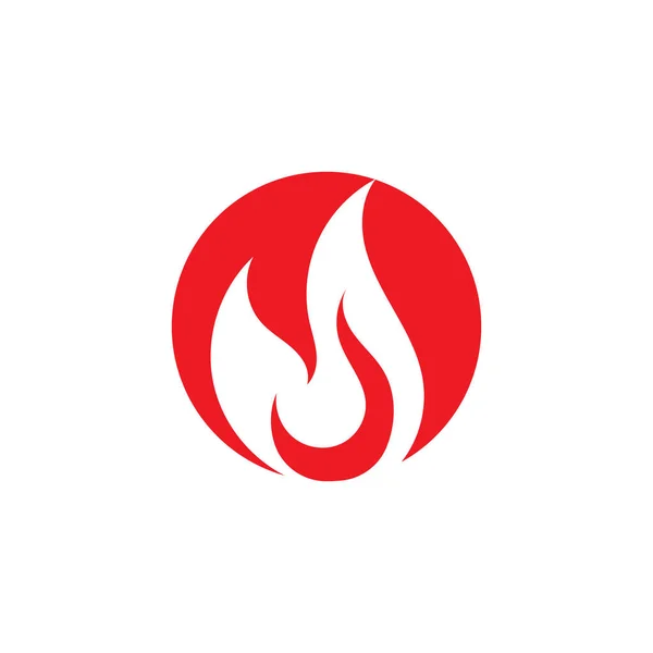 Logo et symbole de la flamme de feu ilustration vectorielle — Image vectorielle