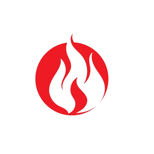 Logo et symbole de la flamme de feu ilustration vectorielle — Image vectorielle